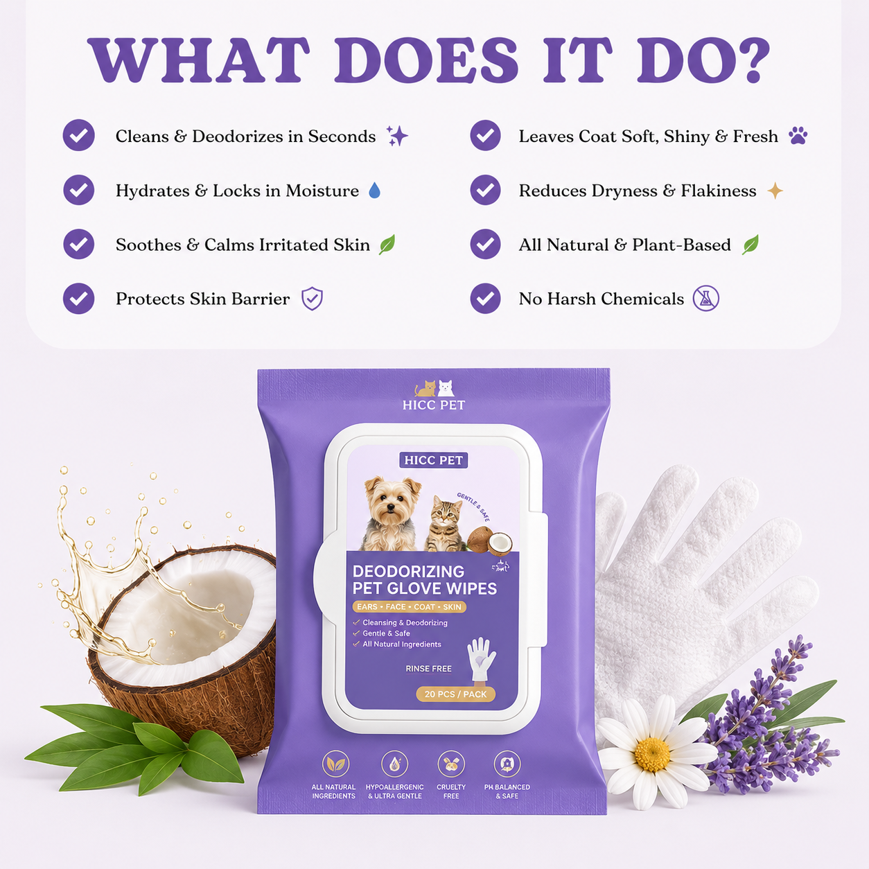 2-Minute Bath Pet Wipes