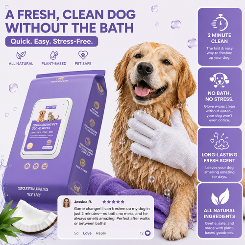 2-Minute Bath Pet Wipes