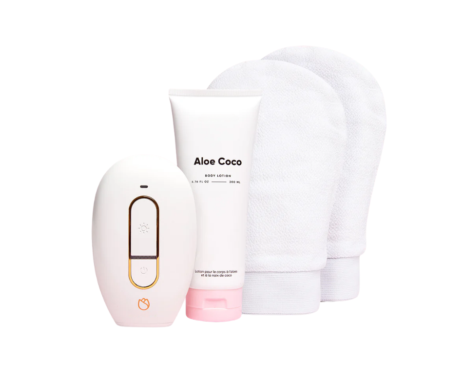 x1 Rose® Hair Remover + x2 Smooth Exfoliating Gloves + Coconut Refresh Lotion