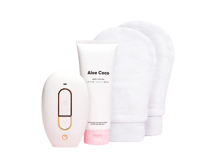 x1 Rose® Hair Remover + x2 Smooth Exfoliating Gloves + Coconut Refresh Lotion