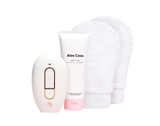 x1 Rose® Hair Remover + x2 Smooth Exfoliating Gloves + Coconut Refresh Lotion