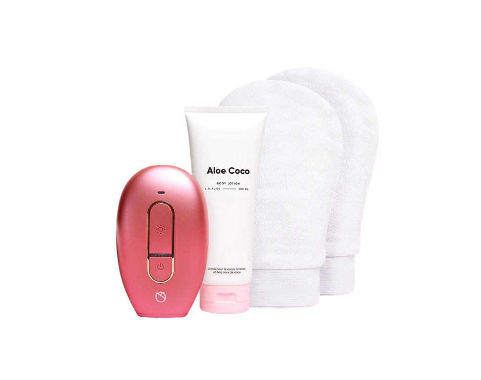x1 Rose® Hair Remover + x2 Smooth Exfoliating Gloves + Coconut Refresh Lotion