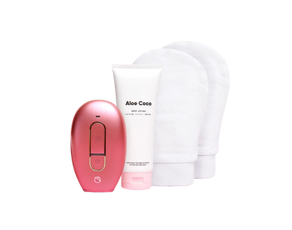 x1 Rose® Hair Remover + x2 Smooth Exfoliating Gloves + Coconut Refresh Lotion